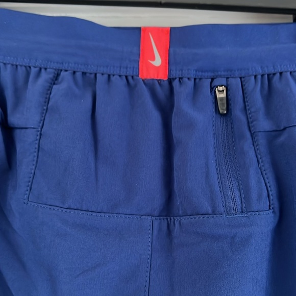 MENS LARGE NIKE PHENOM BRS BLUE RIBBON SPORTS RUNNING PANTS BLUE RED WHITE EUC - Picture 9 of 14